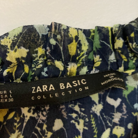 ZARA COLLECTION NWT Mini Floral Dress. Women’s Large - Picture 2 of 7